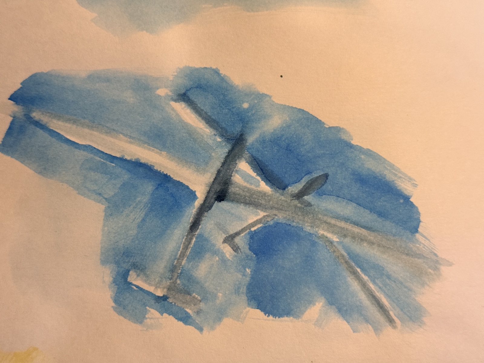 Segelflug, Skizze von Ellen Hermes